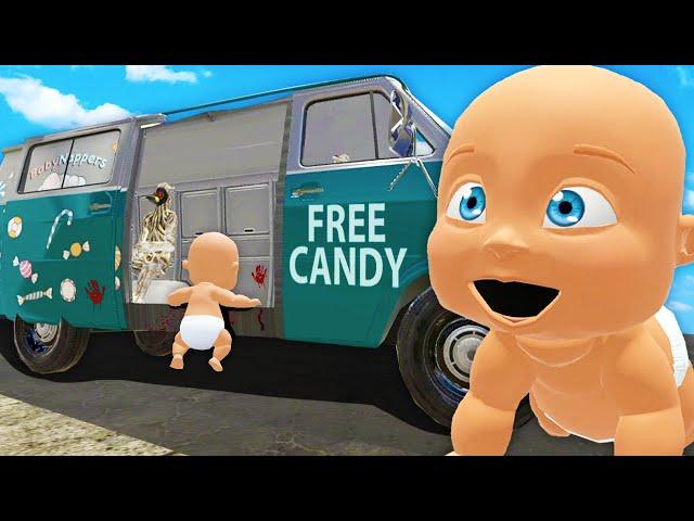 Baby Brother got KIDNAPPED by Candy Van... (Whos Your Daddy)