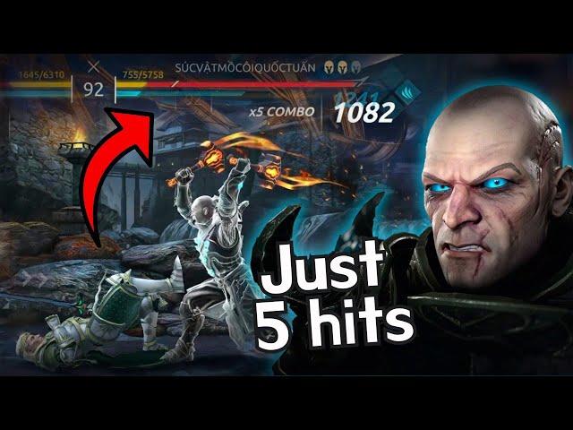 *Max potential*  He just needs 5 hits to take out the entire health || Shadow Fight 4 Arena