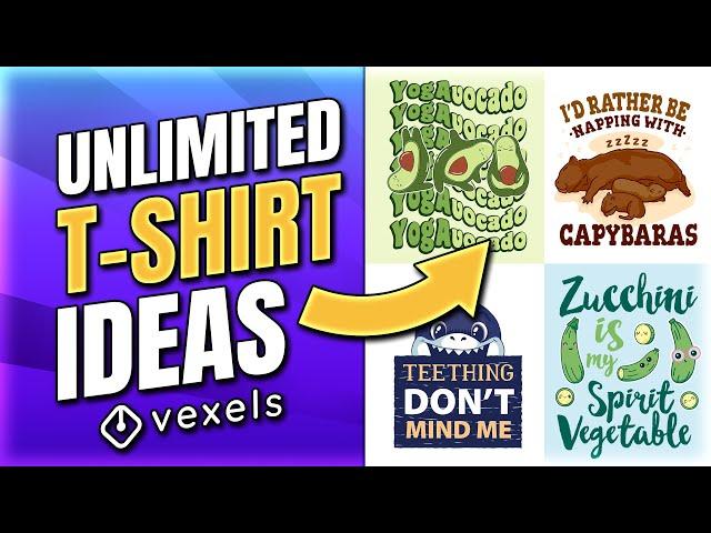 The ULTIMATE Ai Tool to Generate T-Shirt Ideas (Vexels Quote Generator Tutorial)