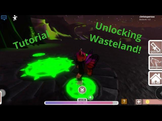 How to unlock wasteland | Roblox Dragon Adventures