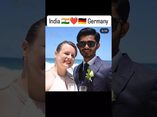 India ️ Germany couple #indiagermany #india #indian #german #germany #germanygirl