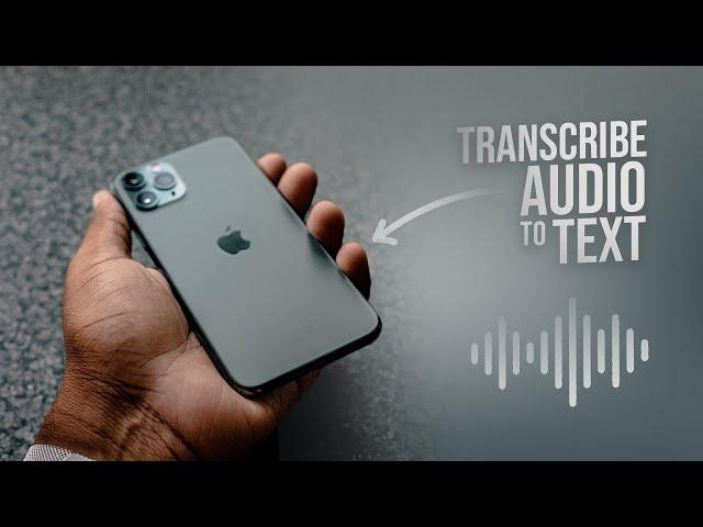 How to Transcribe Audio to Text on iPhone (tutorial)