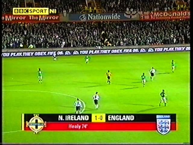 Northern Ireland 1 - 0 England (07/09/2005) - David Healy's goal.