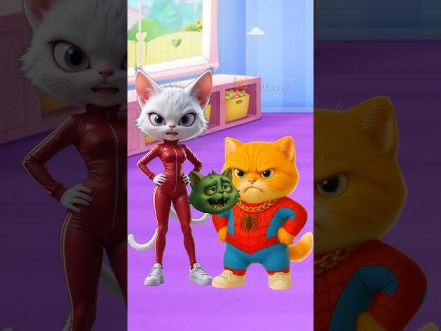 This kitten is wearing his favorite costume #shorts #funnycat #animation #feedshorts #cat #cutecat
