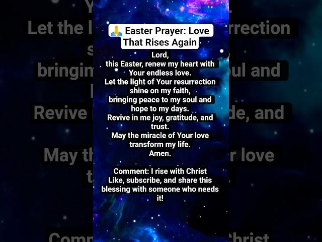  Easter Prayer: Love That Rises Again #prayer #easter #faith #sharethelight