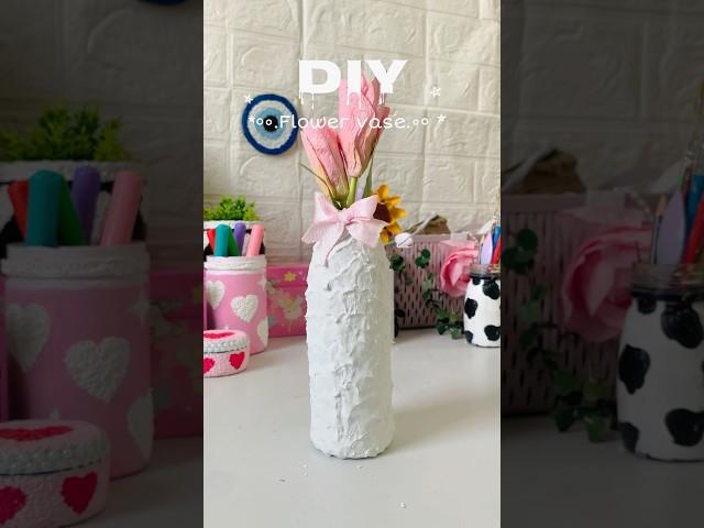 Diy flower vase from waste #shorts #viralshort #diy #crafing #reuseidea #handmade