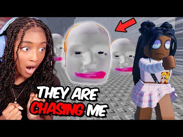 THE BUFF BABY HEADS ARE AFTER ME!! | Roblox Escape Running Head