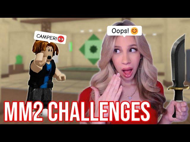 Attempting ROBLOX MM2 CHALLENGES 