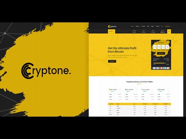 Cryptone - Bitcoin Crypto Currency HTML Template | Themeforest Website Templates and Themes