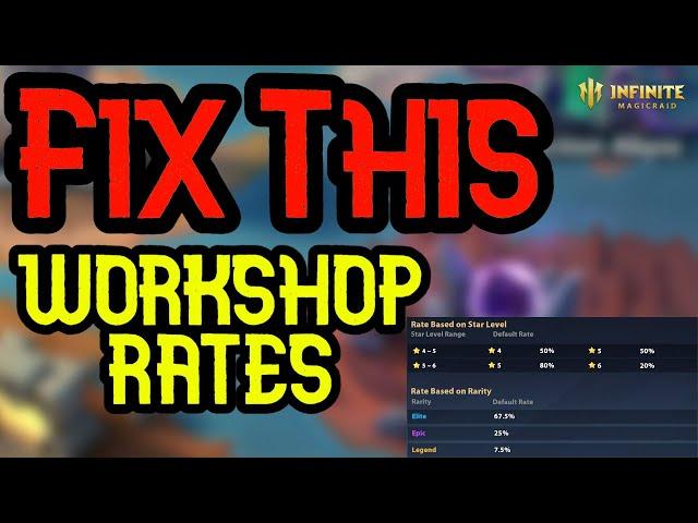 Fix The Workshop Rates And Let Us Convert Ores - Infinite Magicraid