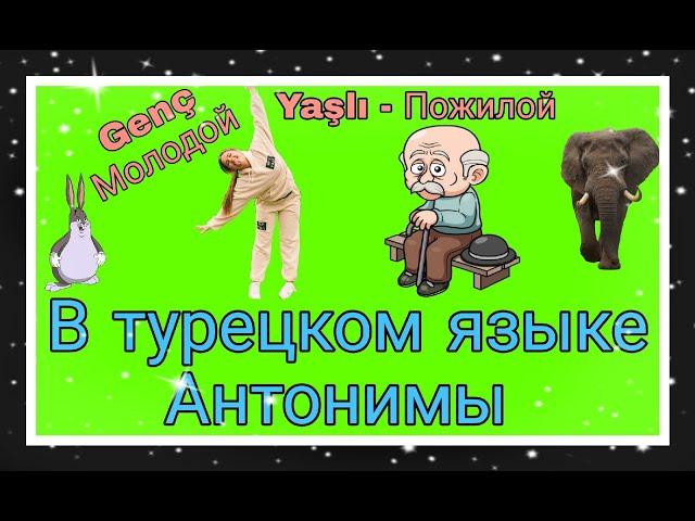 Урок 26. Антонимы на турецком языке ! Учим 50 слов :)