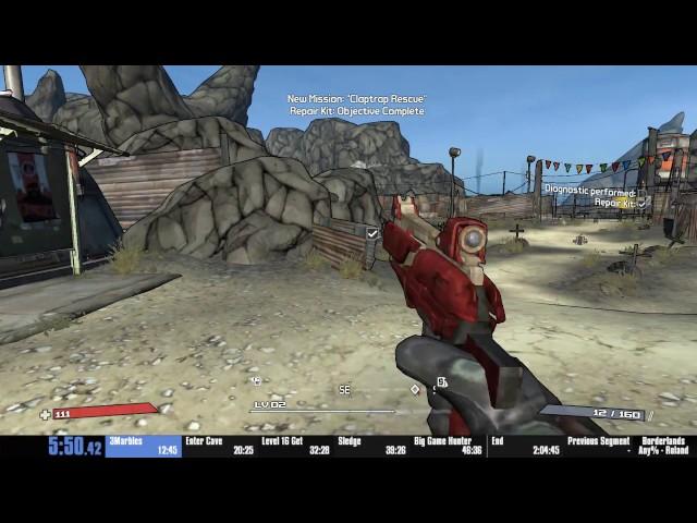 Borderlands Speedrun (Roland) in 1:58:45