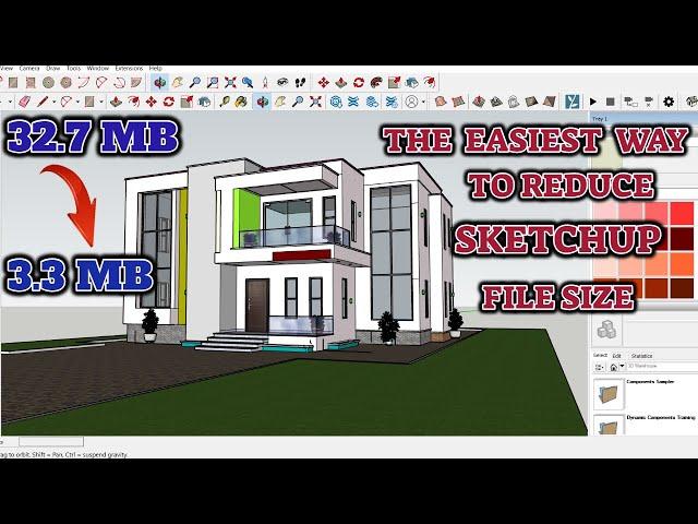 How To Reduce Sketchup File Size |The Quick and Effective Way Like a Pro