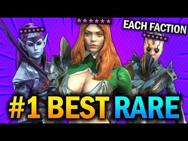 BEST RARE Champion for EVERY FACTION (Easy 6 Stars!?) - Raid: Shadow Legends Tier List