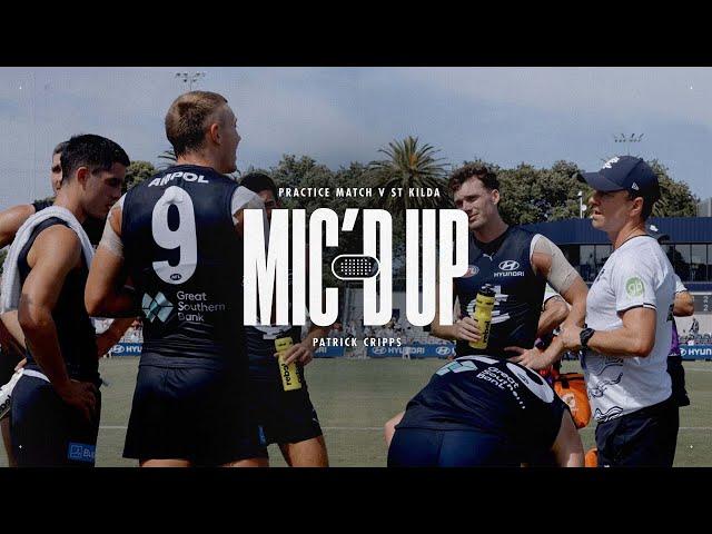 Incredible insight  Patrick Cripps was MIC'D UP in game!