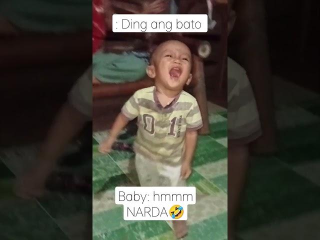 Baby Elias when he is 2 months old asking here Lolo ding Ang Bato he answer Mmmm NARDA so cute bby