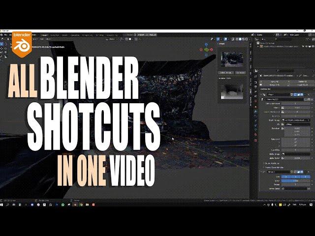 All blender keyboard shortcuts in one video