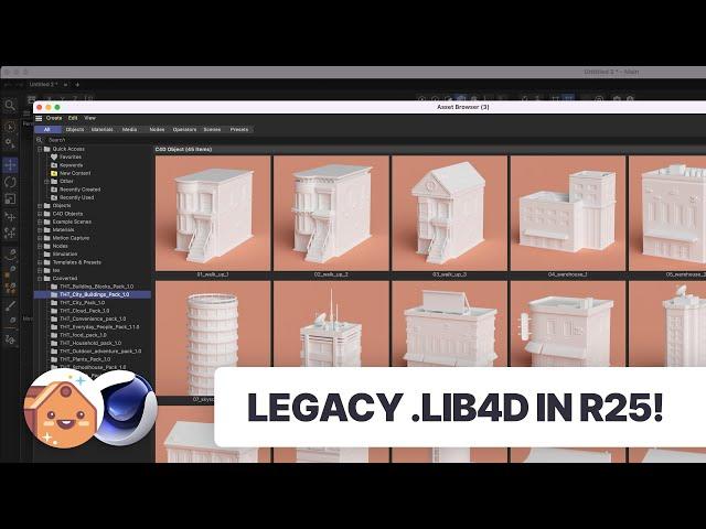 How to install legacy .lib4d files in C4D R25