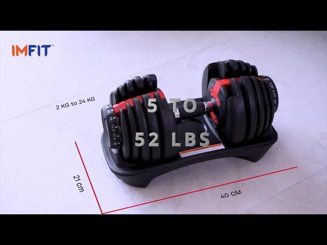 IMFit 5lb-52.5lb Adjustable Dumbbell