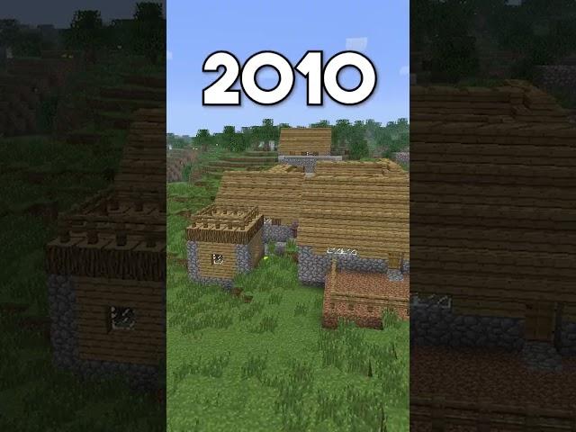 2010 vs 2023 Minecraft  #shorts #minecraft