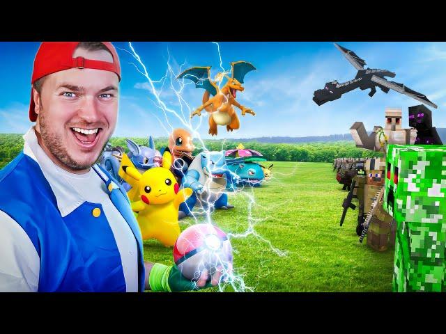 Minecraft vs. Pokémon: The Real Life Battle Royale!