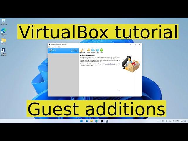 VirtualBox tutorial - installing Guest additions CD image for Linux guests