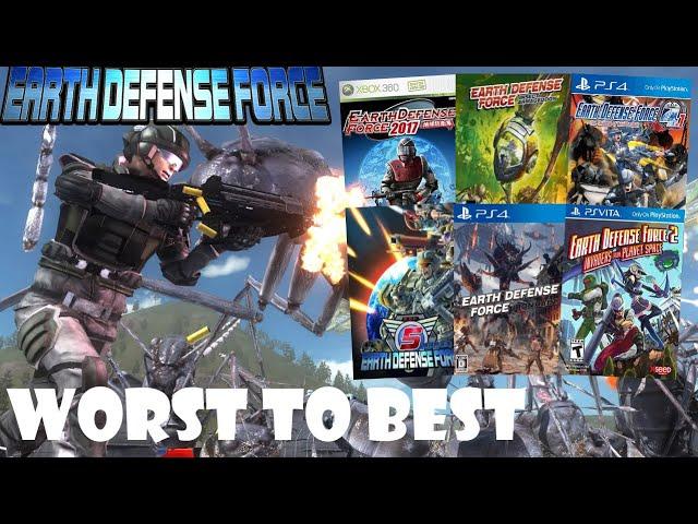 Ranking EVERY EDF Game WORST TO BEST (Top 8 Games)