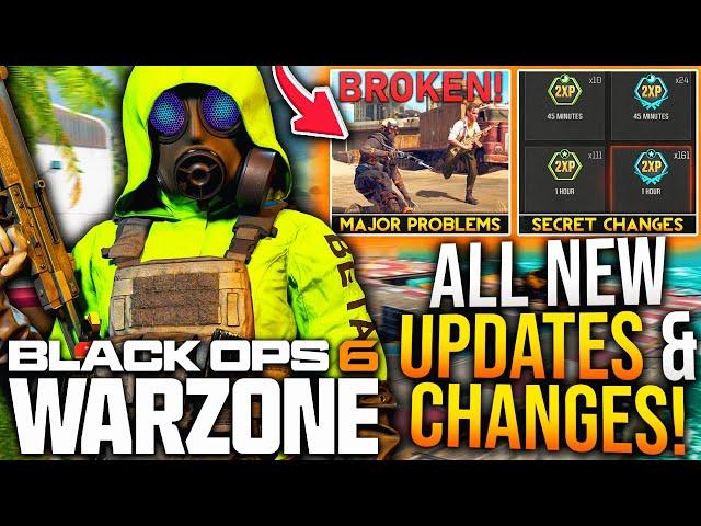 Black Ops 6: New BROKEN UPDATE PATCH NOTES! All SECRET CHANGES, Major FIXES, & More (WARZONE Update)