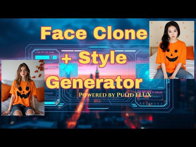 Face cloning and style transfer made easy by Pulid FLUX ComfyUI