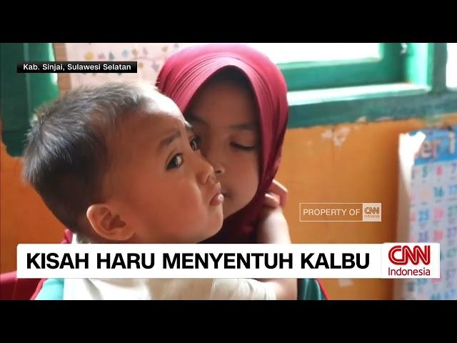 Kisah Haru Menyentuh Kalbu, Bocah SD 9 Tahun Bawa Adik ke Sekolah