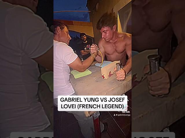 GABRIEL YUNG VS JOSEF LOVEI #armwrestler #edit #sport #devonlarratt #wrestling #armgame #duet