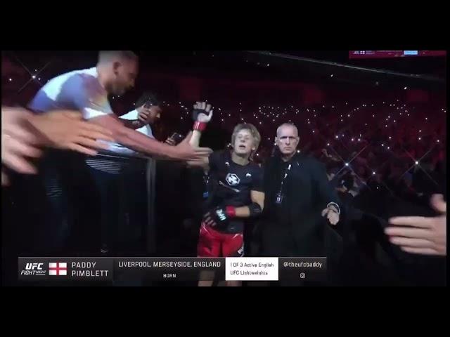 The Most Insane Walkout Since Conor McGregor.. Paddy The Baddy Pimblett Walkout Entrance.