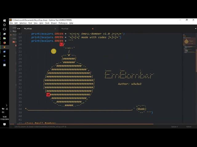 Python Tutorial - || Create a EMAIL Bomb/Bomber || Code Walk-through || Hacking/Info-Sec ||