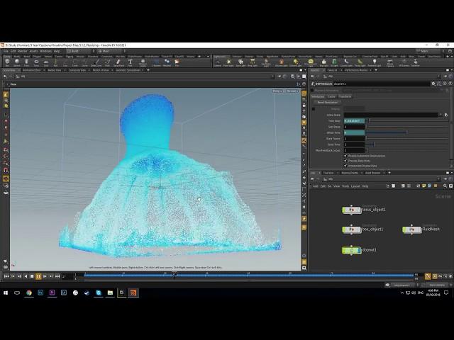 Houdini: Fluids & Geometry Collisions