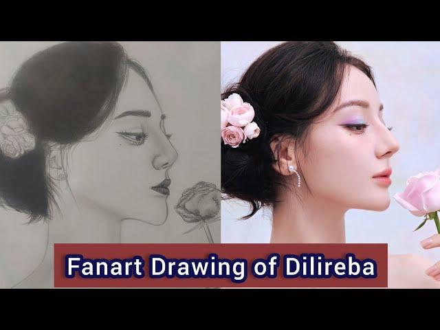 Dilireba Fanart Drawing ️ by Profile Wave