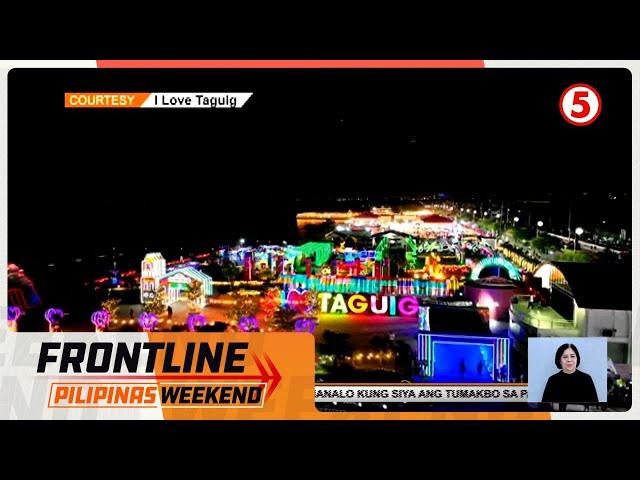 Pinakamalaking lights park sa bansa, inilawan na sa Taguig bago ang Pasko | Frontline Weekend