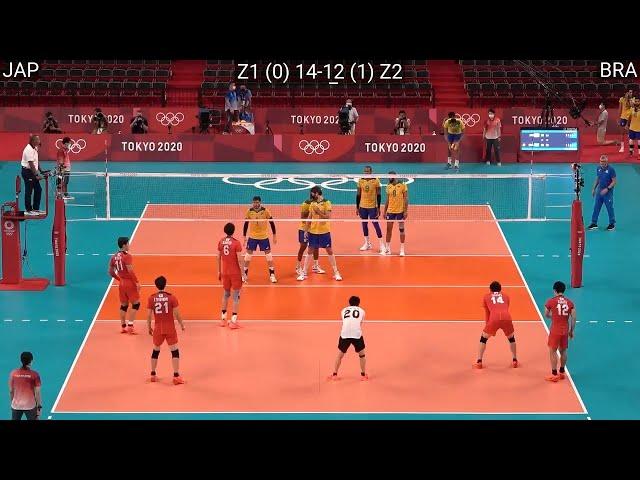 Volleyball Japan vs Brazil amazing FULL Match Quarterfinal