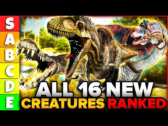 I Ranked Every NEW DINOSAUR in Ark Survival Ascended (FULL SHOWCASE)