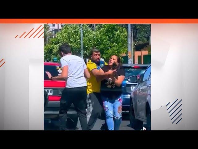 Pelea de conductores en Viña es viral a nivel mundial