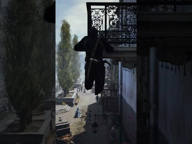 Cool parkour trick - AC Unity #shorts