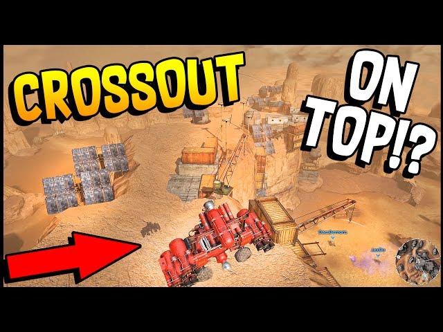 Crossout - ROCKET ARTILLERY & ON TOP OF THE MAP! Air Support Flying Build - Crossout Gameplay