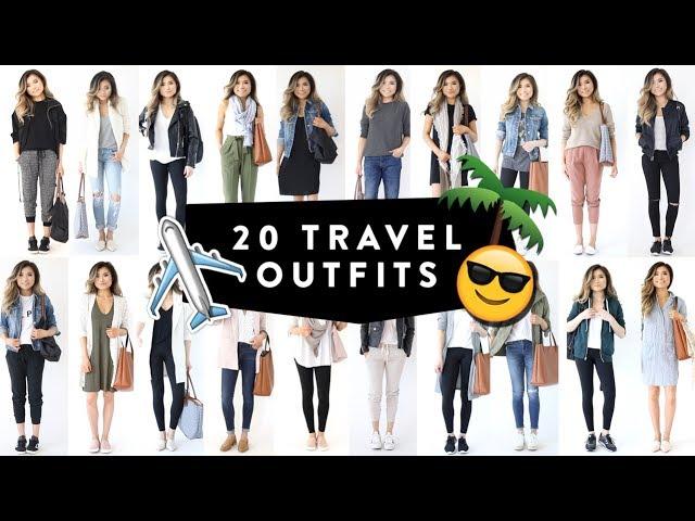 20 TRAVEL OUTFIT IDEAS | Casual Travel Fashion Lookbook | Spring Summer Airport | Miss Louie