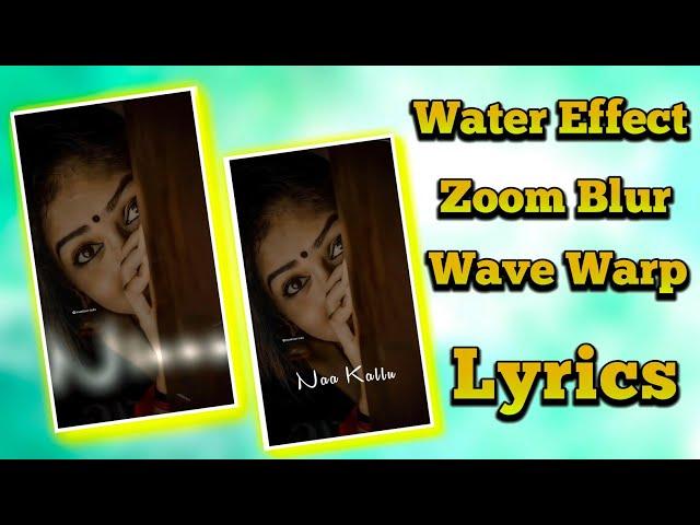 How to Make Water Effect Status Video | Alight Motion | Edit Instagram Reels Telugu