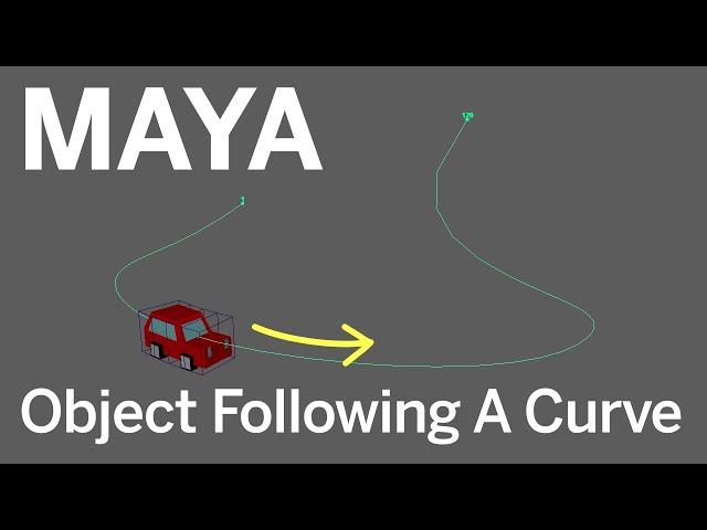 Maya: Make Objects follow a Curve