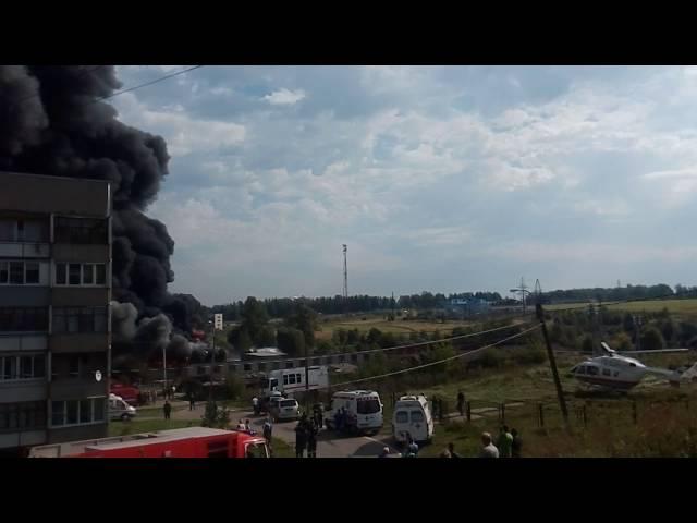 Пожар в поселке Шишкин Лес 23.08.2016