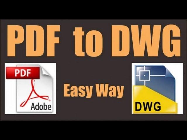 How to convert easily PDF to CAD  in just 1 minute.