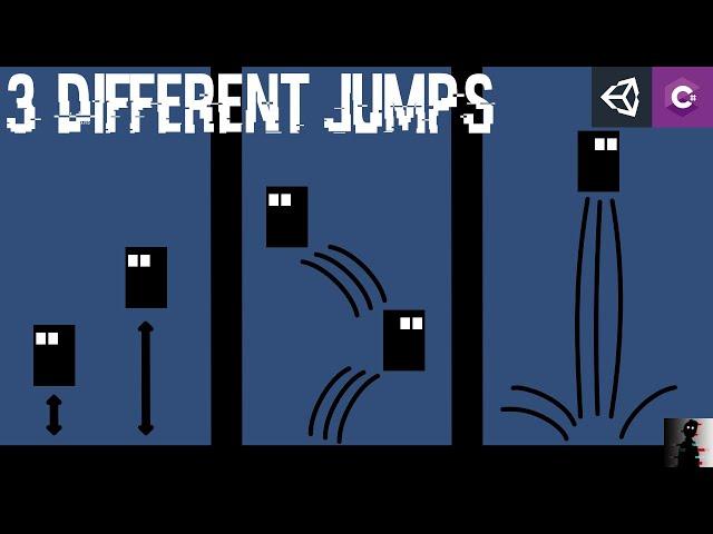 JUMP 3 different ways in UNITY tutorial