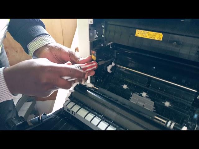 How to remove a transfer belt Ecosys M5521/M5526 cdw (Colour ) and access the drum/developer unit.