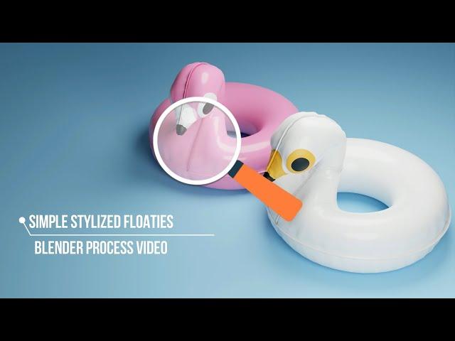 Simple Stylized Pool Floaties - Blender 3D Modeling