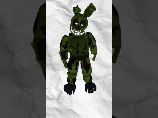 SPRINGTRAP VS SCOTT (FIVE NIGHTS TD) #roblox #FNTD #FNTDshorts #FNAF